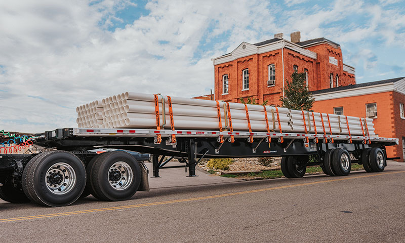 Flatbed Hauling Pipes